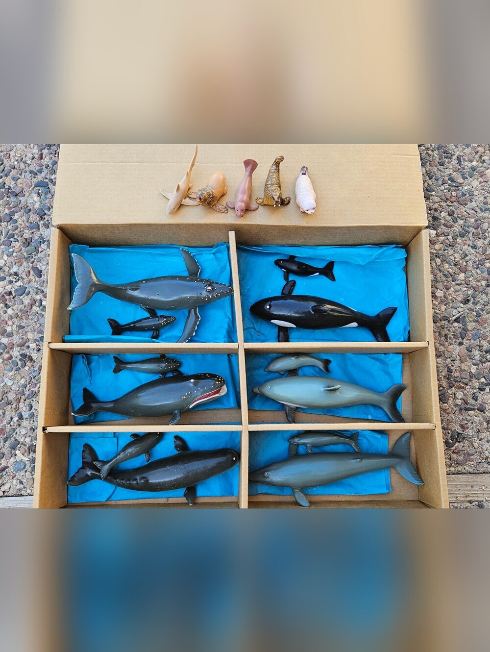 Vintage AAA Marine Animal Figure Lot - 17pc Ocean Collection